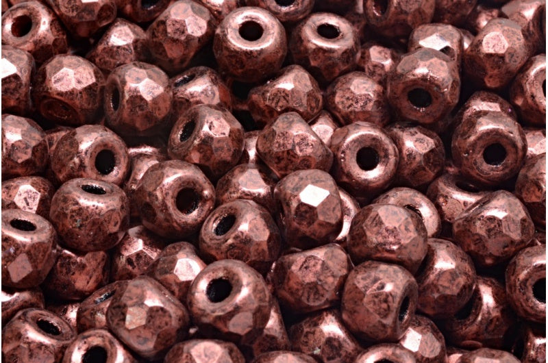 刻面小马贝果珠，黑色 57904 (23980-57904)，玻璃，捷克共和国