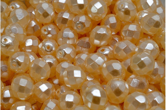 Fire Polished Faceted Beads Round, Crystal 70411 (00030-70411), Bohemia Crystal Glass, Czech Republic