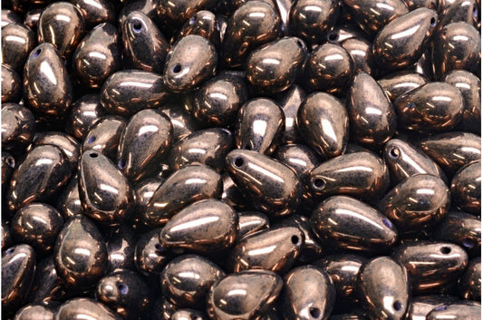 滴珠，黑紫色 (23980-15726)，玻璃，捷克共和国