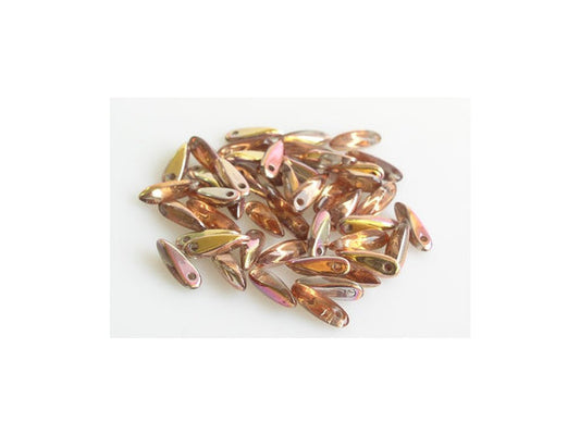OUTLET 10 grams Dagger Beads, 3 x 11 mm, Crystal 28009 (00030-28009), Glass, Czech Republic