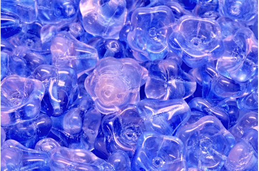 Bell Flower Beads, R7305 (R7305), Glass, Czech Republic