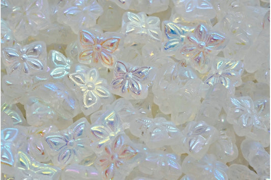 Butterfly Beads, Crystal Ab Full (2X Side) (00030-28703), Glass, Czech Republic