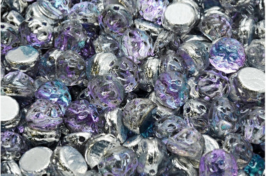 Notched Cabochon, Crystal 26536 (00030-26536), Glass, Czech Republic