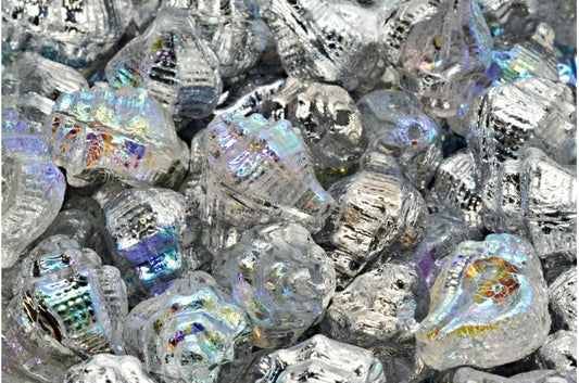 骨螺珠，水晶银幻彩AB（00030-98530），玻璃，捷克共和国