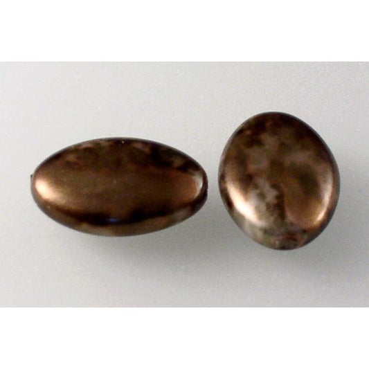 椭圆形珠子，84193 (84193)，玻璃，捷克共和国