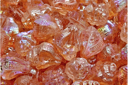 Murex Shell Beads, Crystal 98535 (00030-98535), Glass, Czech Republic