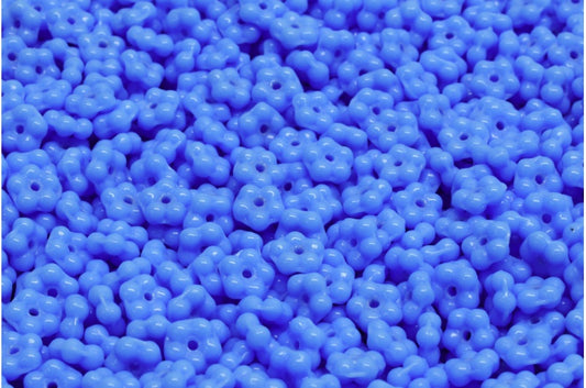 Forget Me Not Beads, Opaque Blue (33100), Glass, Czech Republic