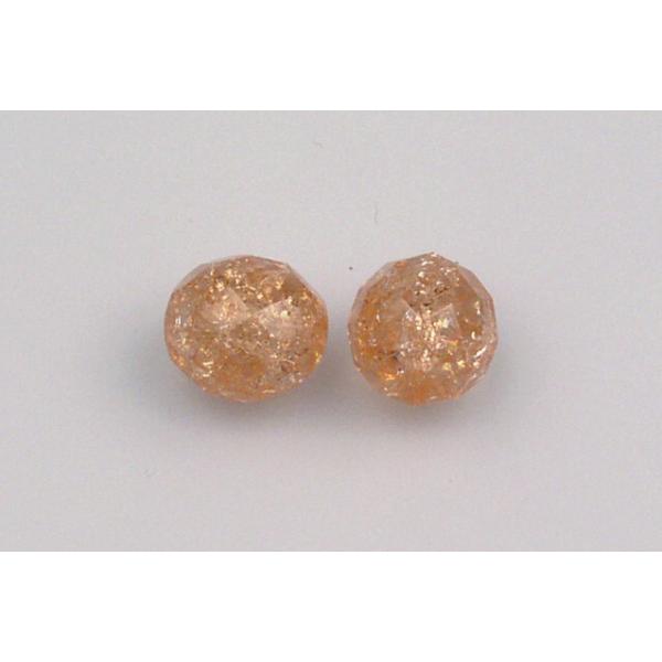 Fire Polished Faceted Beads Round 10 mm, Transparent Pink Cracked (70110-85500), Bohemia Crystal Glass, Czechia 15119001