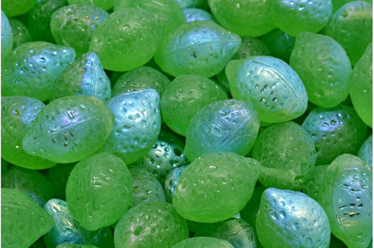 Lemon Beads, Opal Green Ab (51111-28701), Glass, Czech Republic