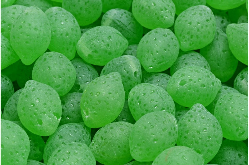 Lemon Beads, Opal Green Matte (51111-84100), Glass, Czech Republic