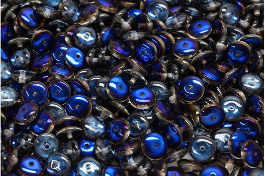 Space Disk Beads, Crystal 29901 (00030-29901), Glass, Czech Republic