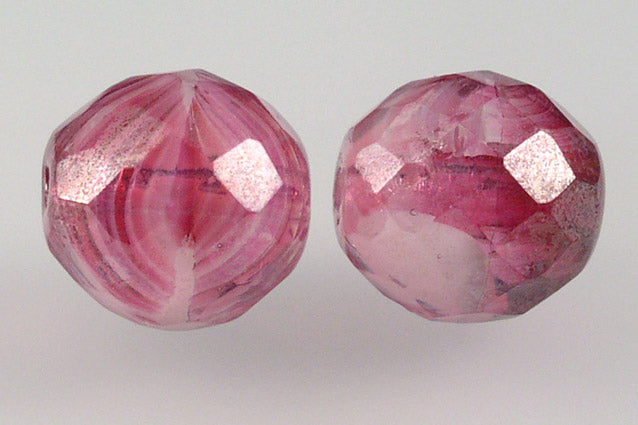 Fire Polished Faceted Beads Round 14 mm, 75014 Hematite (75014-14400), Bohemia Crystal Glass, Czechia 15119001