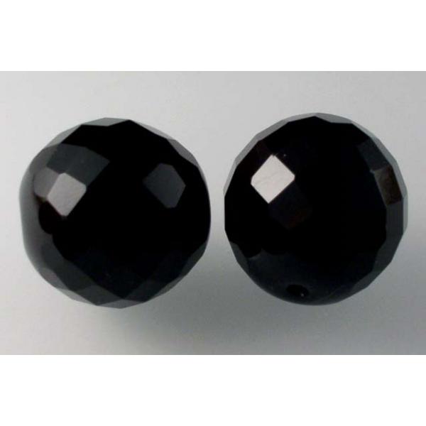 Fire Polished Faceted Beads Round 20 mm, Black (23980), Bohemia Crystal Glass, Czechia 15119001