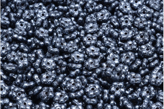 Forget Me Not Beads, Black 57901 (23980-57901), Glass, Czech Republic