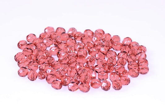 Fire Polished Faceted Beads Round 4 mm, Crystal 45497 (30-45497), Bohemia Crystal Glass, Czechia 15119001