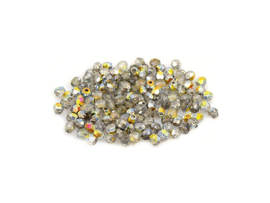 Fire Polished Faceted Beads Round 00030/Lept/28001 Glass Czech Republic