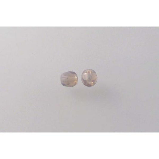 Fire Polished Faceted Beads Round 4 mm, Transparent Light Amethyst (21000), Bohemia Crystal Glass, Czechia 15119001