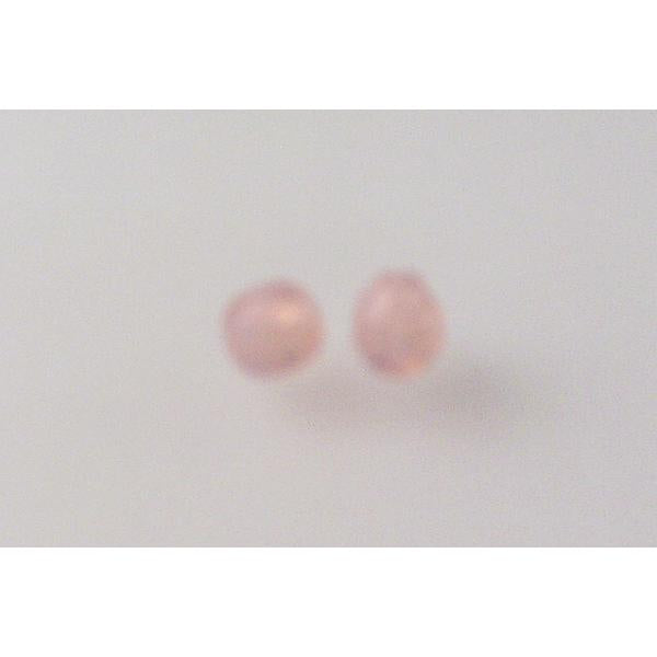 Faceted Round Fire Polished Beads, Opal Pink (71010), Glass, Czech Republic