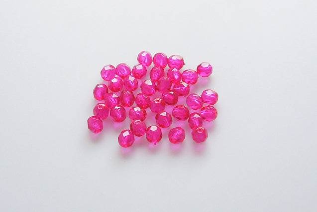 Fire Polished Faceted Beads Round 6 mm, Crystal 45476 (30-45476), Bohemia Crystal Glass, Czechia 15119001