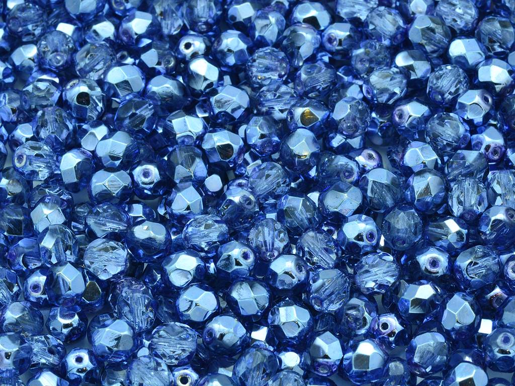 Fire Polished Faceted Beads Round 6 mm, Crystal 97335 (30-97335), Bohemia Crystal Glass, Czechia 15119001