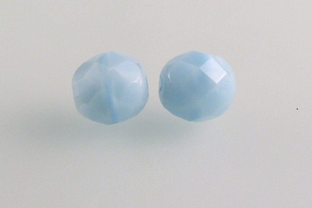 Fire Polished Faceted Beads Round 8 mm, Turquise (64000), Bohemia Crystal Glass, Czechia 15119001