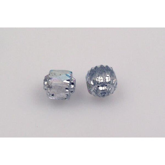 OUTLET 10 grams Fire Polished Faceted Beads Cathedral, 6 x 6 mm, Crystal 98600 (00030-98600), Glass, Czech Republic