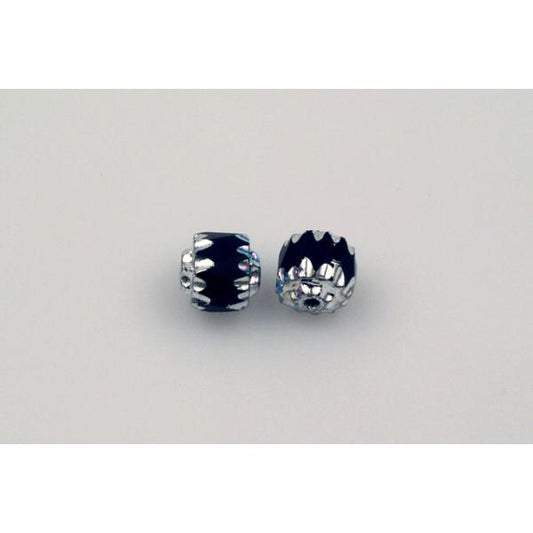 Fire Polished Faceted Beads Cathedral, Black 98600 (23980-98600), Glass, Czech Republic