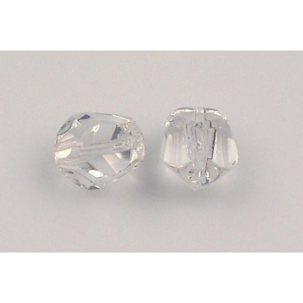 Faceted Beads, Crystal (00030), Glass, Czech Republic