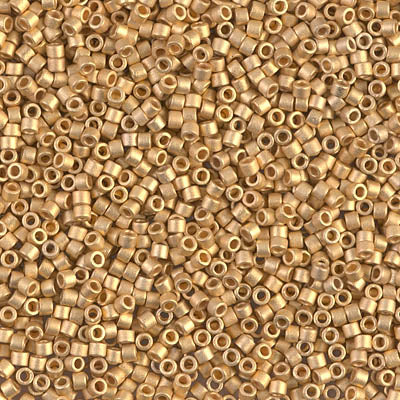 MIYUKI Delica Rocailles Seed Beads, Gold (DB0331), Glass, Japan