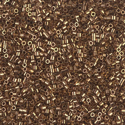 Miyuki Delica Rocailles Perlen, Metallic Lt. Bronze (BS0022L), Glas, Japan