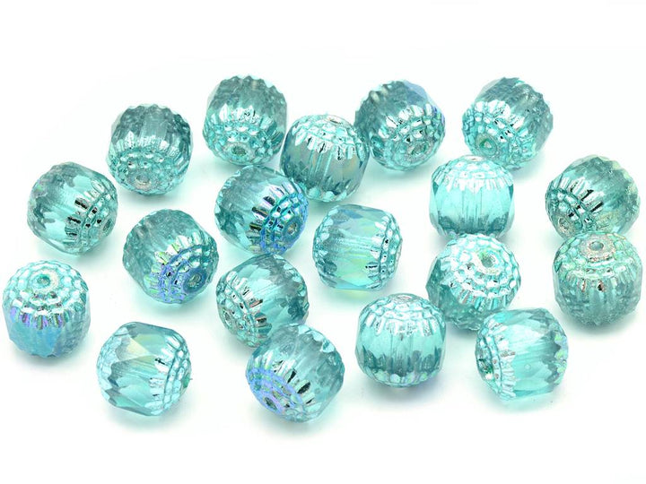 OUTLET 10 grams Fire Polished Faceted Beads Cathedral, 10 x 10 mm, Crystal 98668 (00030-98668), Glass, Czech Republic