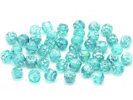 OUTLET 10 grams Faceted Round Fire Polished Beads, 6 x 6 mm, Crystal 98668 (00030-98668), Glass, Czech Republic