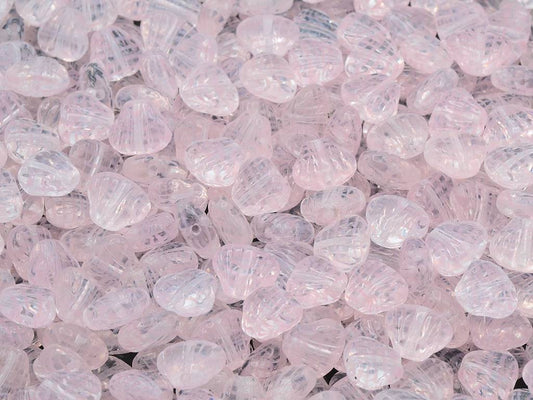 Small Flat Shell Beads, 8701 (08701), Glass, Czech Republic