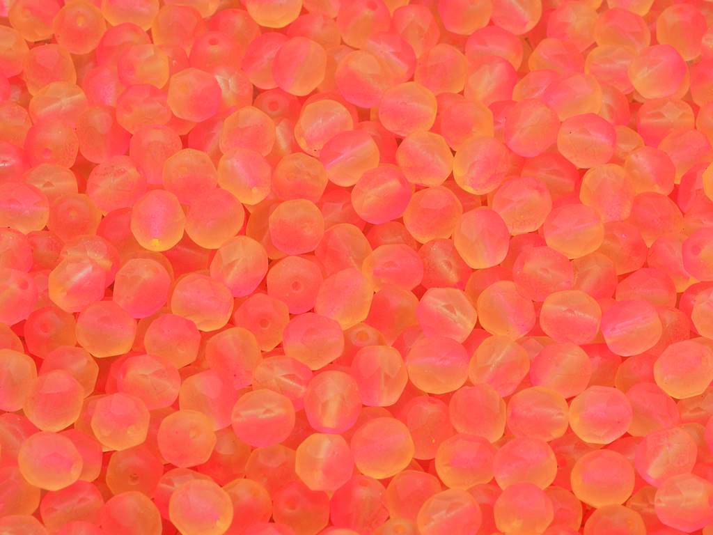 Fire Polished Faceted Beads Round 6 mm, Crystal 28509 (00030-28509)