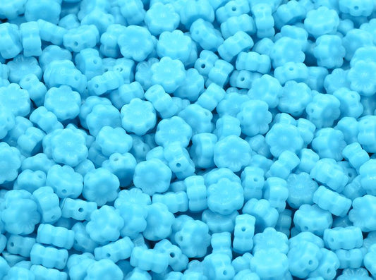 花形珠子，蓝色（63020），玻璃，捷克共和国