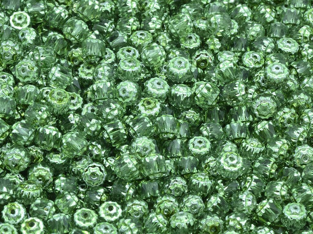 Fire Polished Faceted Beads Cathedral, Crystal 97453 (00030-97453), Glass, Czech Republic