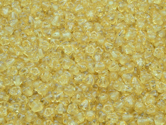 Bell Flower Beads, Crystal Luster Brown Full Coated (00030-14413), Glass, Czech Republic