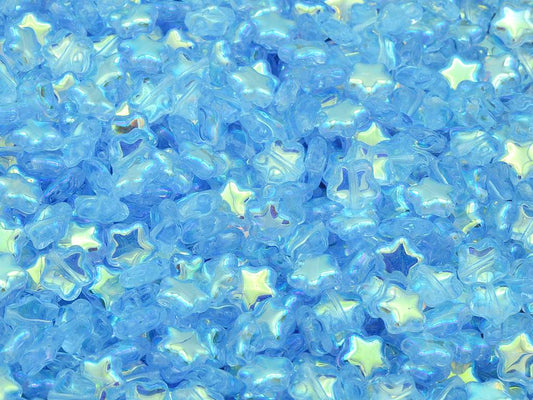 フラットスタービーズ、透明ブルーAb（30010-28701）、ガラス、チェコ共和国