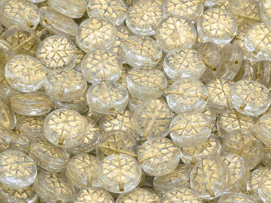 雪花圆珠，水晶镀金（00030-54202），玻璃，捷克共和国