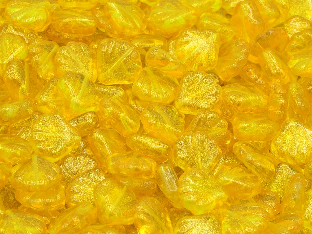 Pressed Beads Shell, Crystal 541007 (00030-541007), Glass, Czech Republic