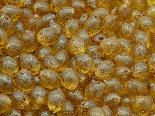 Lemon Beads, Crystal Travertin (00030-86800), Glass, Czech Republic