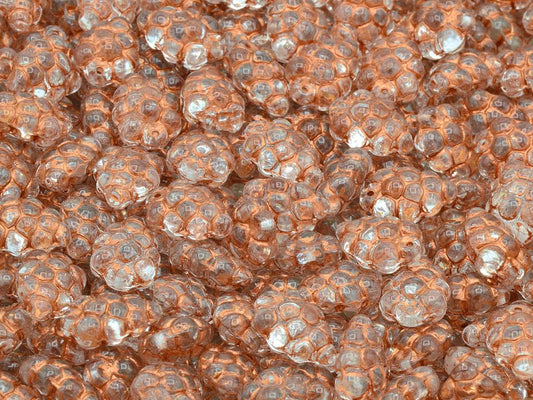 Grape Beads, Crystal Copper Lined (00030-54307), Glass, Czech Republic