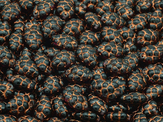 Grape Beads, Transparent Amethyst Copper Lined (20070-54307), Glass, Czech Republic