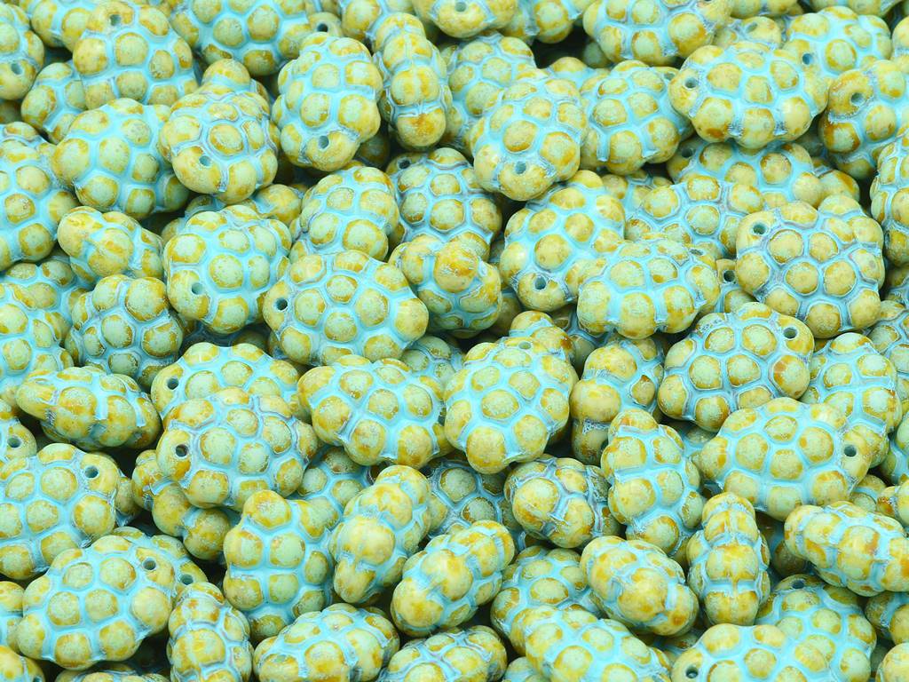 Grape Beads, Chalk White 96816 (03000-96816), Glass, Czech Republic