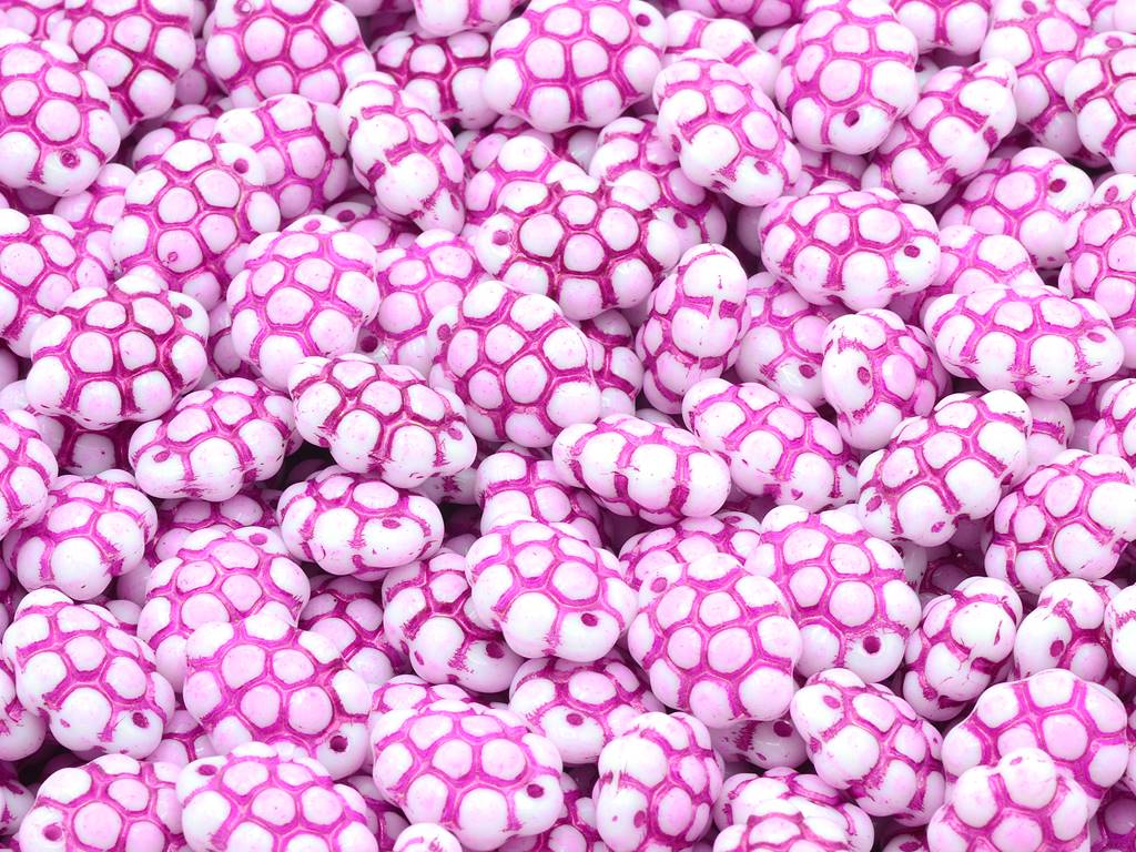 グレープビーズ、チョークホワイト 54570 (03000-54570)、ガラス、チェコ共和国