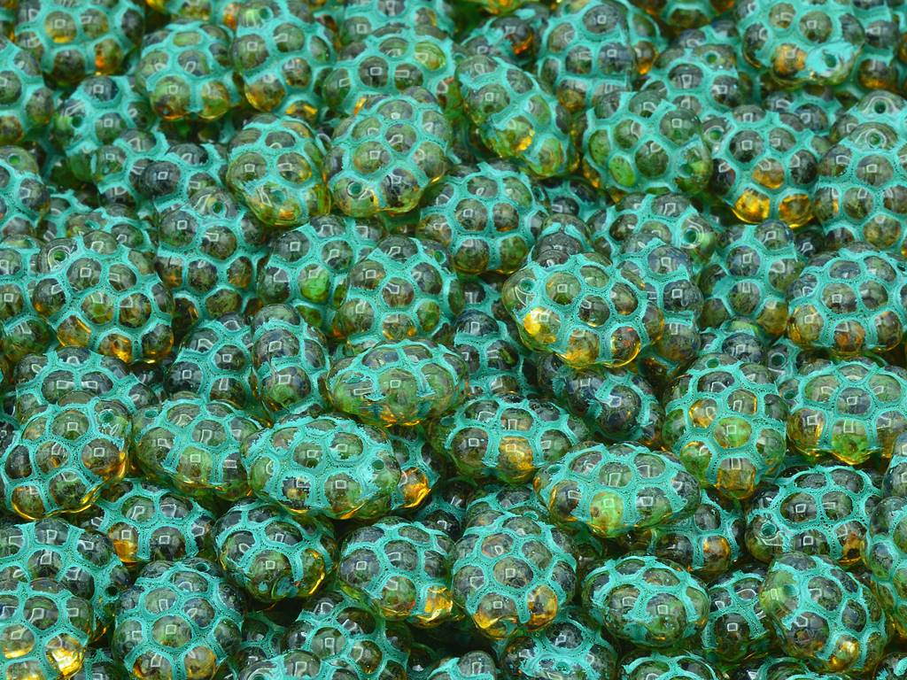 グレープビーズ、クリスタル 96824 (00030-96824)、ガラス、チェコ共和国