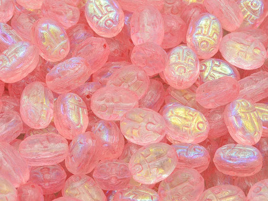 Bug Beads, Crystal Ab Light Pink (00030-28701-34304), Glass, Czech Republic