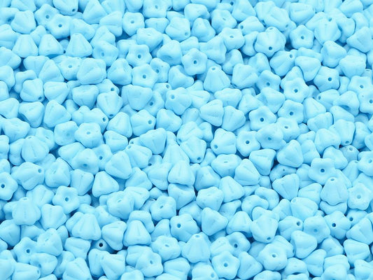 ベルフラワービーズ、チョークホワイト不透明ベージュ（03000-13010）、ガラス、チェコ共和国