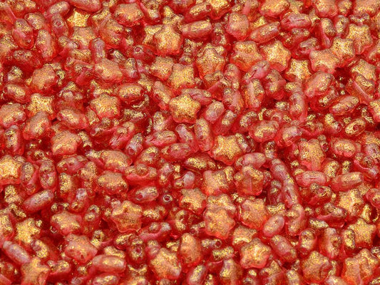 Flat Star Beads, Crystal 541011 (00030-541011), Glass, Czech Republic