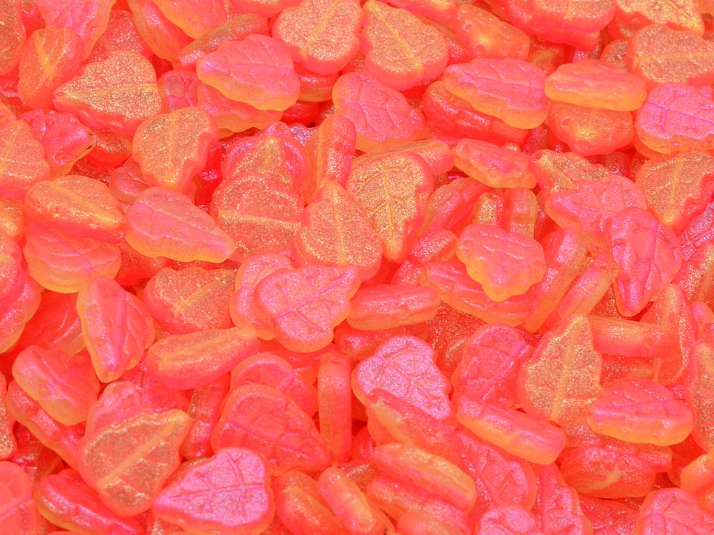 Pressed Beads Leaves, Crystal 542024 (00030-542024), Glass, Czech Republic